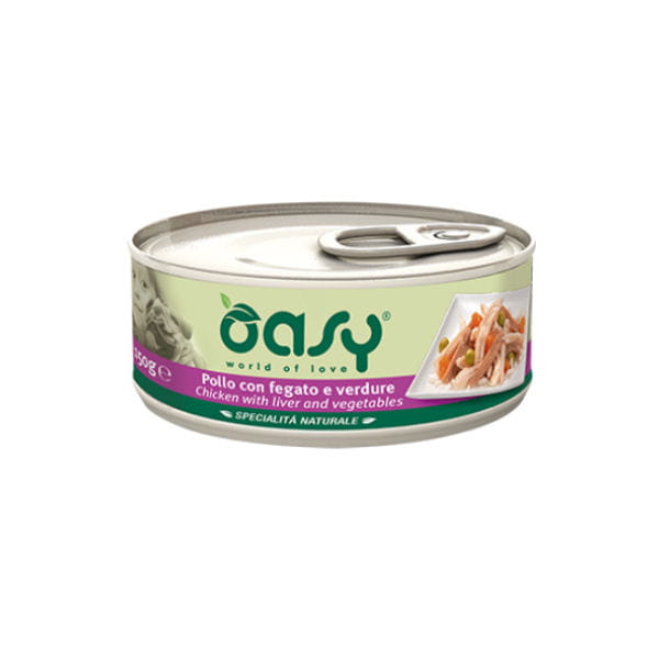 OASY NATURAL Kurczak z wątróbką i warzywami - karma uzupełniająca dla dorosłych psów - 150 g.jpg