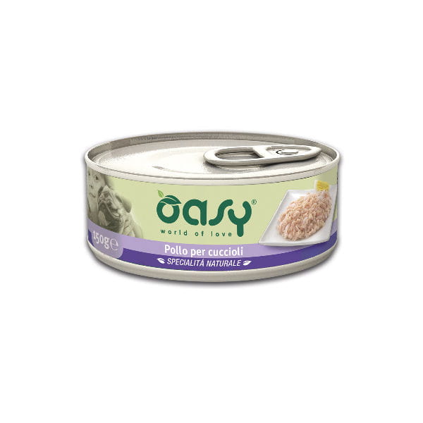 OASY NATURAL PUPPY Kurczak - karma uzupełniająca dla szczeniąt - 150 g.jpg