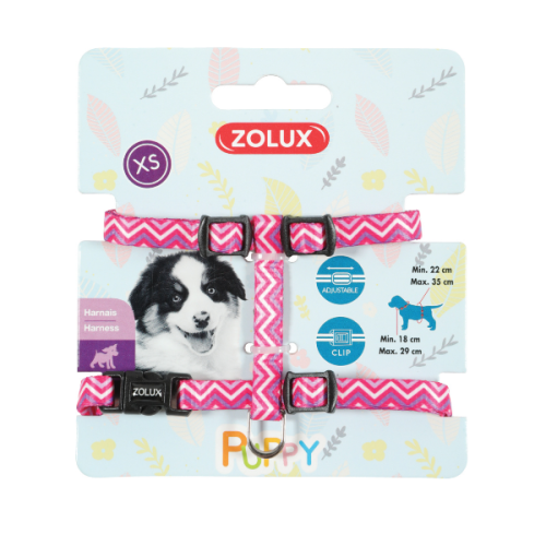 ZOLUX Szelki Puppy PIXIE 8 mm kol. różowy.png