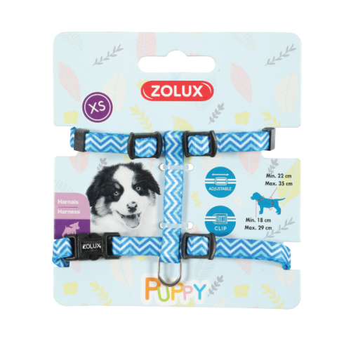 ZOLUX Szelki Puppy PIXIE 8 mm kol. niebieski.png