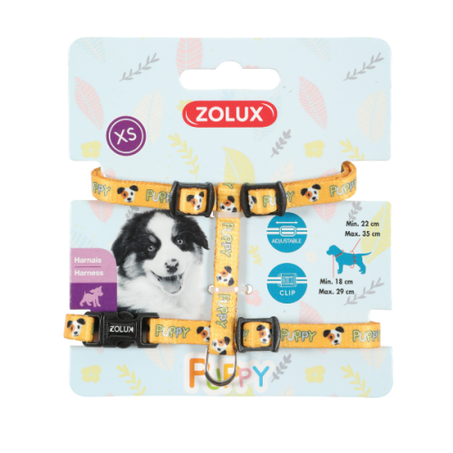 ZOLUX Szelki Puppy MASCOTTE 8 mm kol. żółty.png