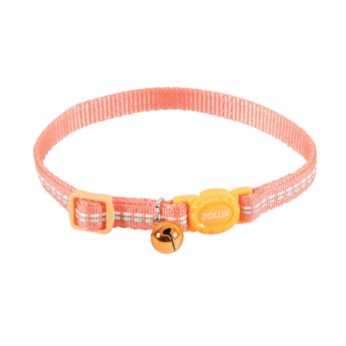 ZOLUX Obroża nylon regulowana TEMPO  kol. pomarańczowy.png