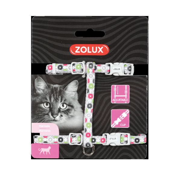 ZOLUX Szelki nylon regul. ARROW kol. szary.png
