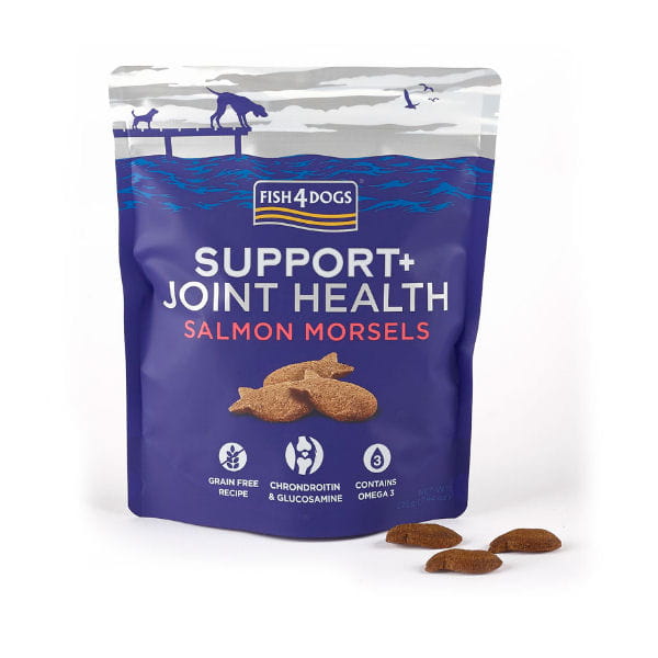 FISH4DOGS SUPPORT + JOINT HEALTH SALMON MORSELS Przysmaki z łososiem wspierające stawy u psa -.jpg