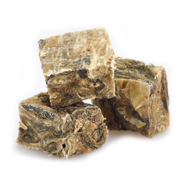 FISH4DOGS  DENTAL SEA JERKY FISH TIDDLERS Przysmaki dentystyczne z rybich skór dla psów -  przykład.jpg