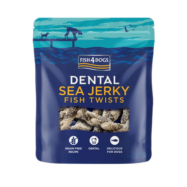 FISH4DOGS DENTAL SEA JERKY FISH TWISTS Przysmaki dentystyczne z rybich skór dla psów - 100 g.jpg