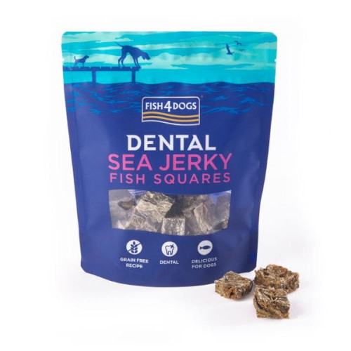 FISH4DOGS DENTAL SEA JERKY FISH SQUARES - Przysmaki dentystyczne z rybich skór dla psów.jpg