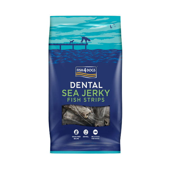 FISH4DOGS DENTAL SEA JERKY FISH STRIPS  Przysmaki dentystyczne z rybich skór dla psów - 500 g.jpg