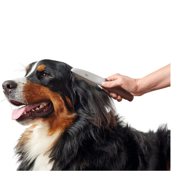 HUNTER GRZEBIEŃ DO PIELĘGNACJI DLA PSA I KOTA GROOMING Z OBROTOWYMI ZĄBKAMI -  3.jpg