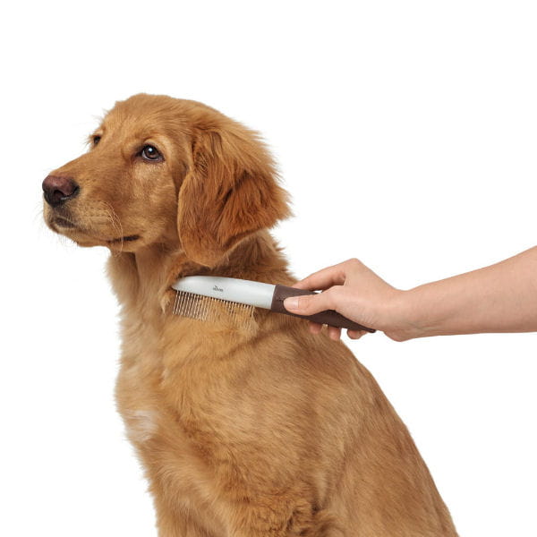 HUNTER GRZEBIEŃ DO PIELĘGNACJI DLA PSA I KOTA GROOMING Z OBROTOWYMI ZĄBKAMI -  5.jpg