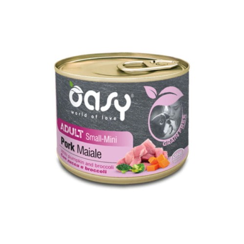OASY GRAIN FREE ADULT SMALL MINI PORK Karma uzupełniająca bezzbożowa z wieprzowiną dla psów małych ras 200 g.jpg