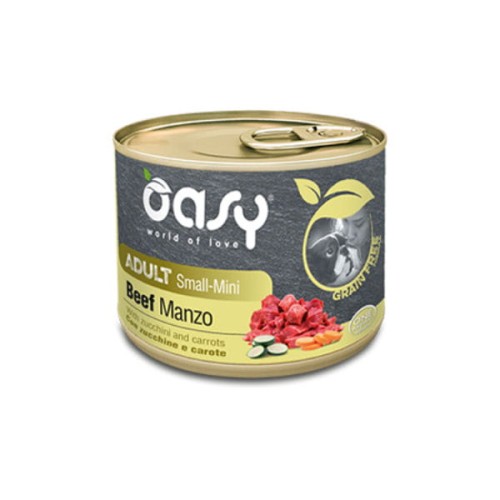 OASY GRAIN FREE ADULT SMALL MINI BEEF Karma uzupełniająca bezzbożowa z wołowiną dla psów małych ras 200 g.jpg