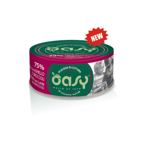 OASY MORE LOVE Karma uzupełniająca mokra - kurczak z jagnięciną i brokułami  dla kotów - 70 g.jpg