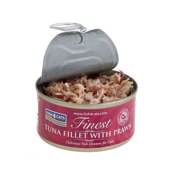 FISH4CATS FINEST Tuńczyk z krewetkami - karma mokra dla kotów - 70 g - prezentacja karmy - 2.jpg