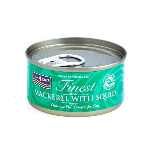 FISH4CATS FINEST Makrela z kałamarnicą - karma mokra dla kotów - 70 g.jpg