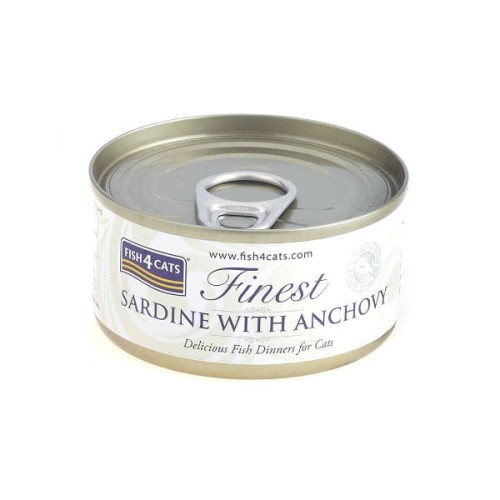 FISH4CATS FINEST Sardynka z anchois - karma mokra dla kotów - 70 g.jpg