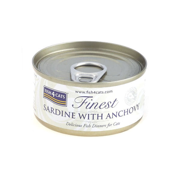 FISH4CATS FINEST Sardynka z anchois - karma mokra dla kotów - 70 g.jpg
