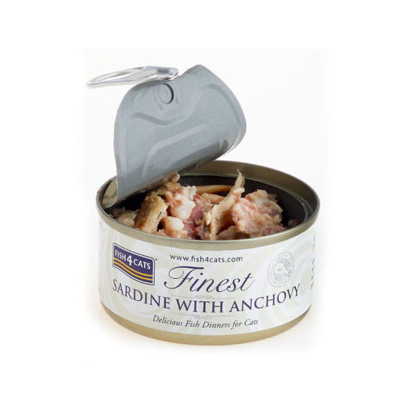 FISH4CATS FINEST Sardynka z anchois - karma mokra dla kotów - 70 g  3.jpg