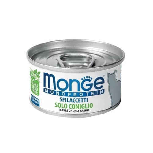 MONGE MONOPROTEIN RABBIT  Kompletna karma monoproteinowa z królikiem dla dorosłych kotów - 80 g.jpg