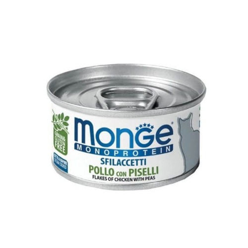 MONGE MONOPROTEIN CHICKEN WITH PEAS Kompletna karma monoproteinowa z kurczakiem i groszkiem dla kotów - 80 g.jpg