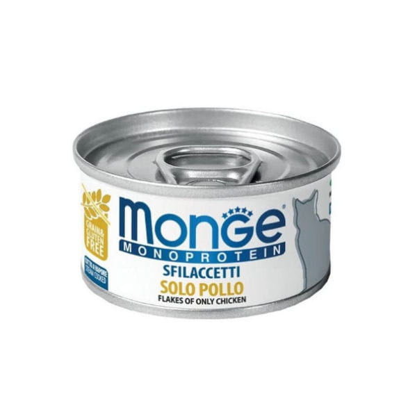 MONGE MONOPROTEIN CHICKEN Kompletna karma monoproteinowa z kurczakiem dla kotów - 80 g.jpg