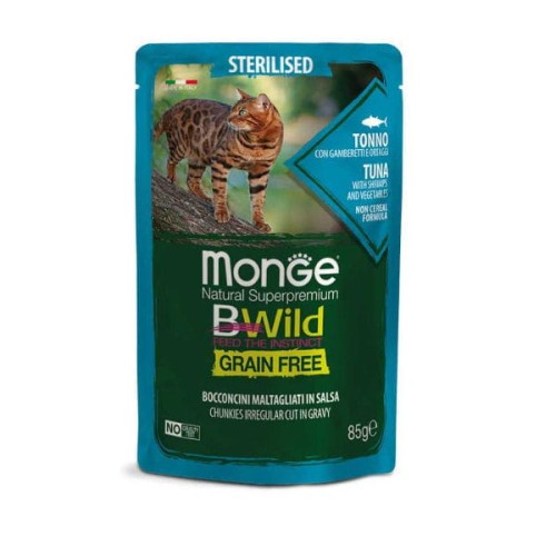 MONGE BWILD Grain Free Tuńczyk z krewetkami i warzywami w sosie 85g.jpg