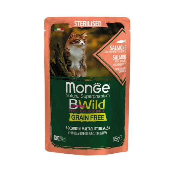 MONGE BWILD Grain Free Łosoś z krewetkami i warzywami w sosie 85g.jpg
