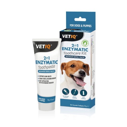 VetIQ 2in1 Denti-Care Zestaw do zębów dla szczeniąt i psów - 70 g.jpg