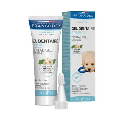 FRANCODEX Łagodzący żel dentystyczny dla szczeniąt 50 g.jpg