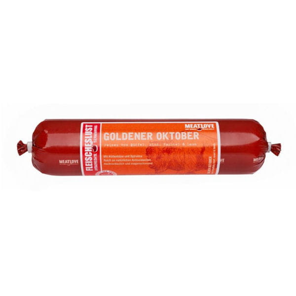 MEATLOVE CLASSIC RANGE GOLDEN OCTOBER SENIOR Karma mokra z bizonem, przepiórką i jagnięciną dla  dorosłych i starszych psów.jpg