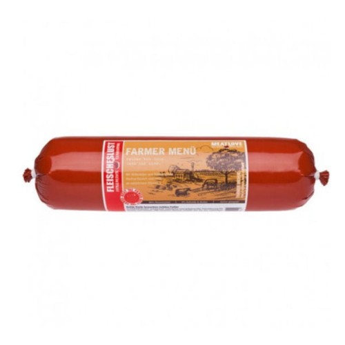 MEATLOVE CLASSIC RANGE FARMER MENU JUNIOR Karma mokra z kurczakiem, jagnięciną i wołowiną dla szczeniąt i młodych psów.jpg