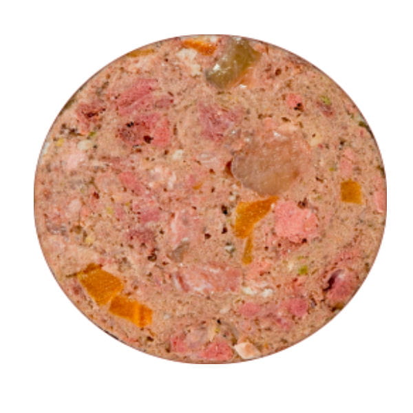 MEATLOVE CLASSIC RANGE WILD RABBIT Karma mokra z dzikim królikiem, ziemniakami i rumiankiem dla psów - przekrój.jpg