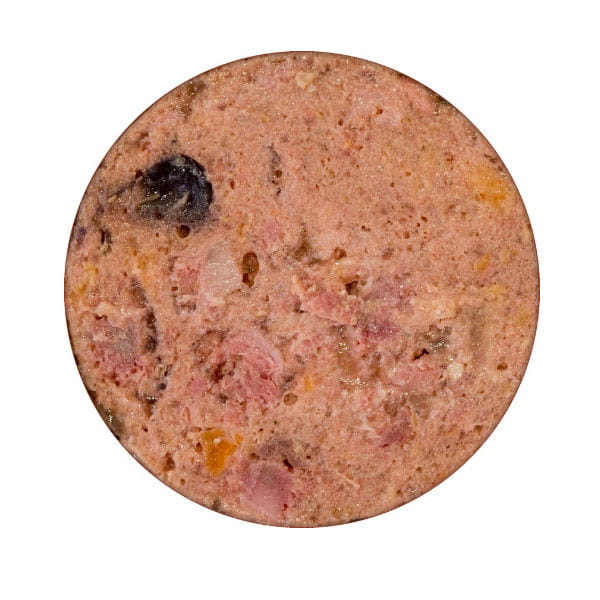 MEATLOVE CLASSIC RANGE FINE POULTRY Karma mokra z kurczakiem, słodkimi ziemniakami i rumiankiem dla psów -  przekrój.jpg