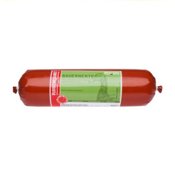 MEATLOVE SINGLE CARE FRESH FARMERS DUCK Karma pełnowartościowa z kaczką, szarłatem i kawałkami jabłek dla psów z nietolerancją pokarmową -  800 g.jpg