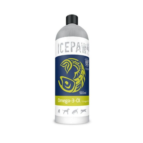 ICEPAW HIGH PREMIUM Omega-3 OIL Olej z sardeli i sardynek dla psów -  500 ml.jpg