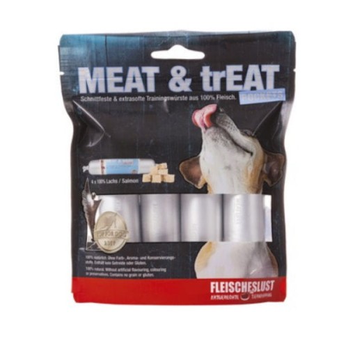 MEATLOVE STEAKHOUSE MEAT &amp; TREAT SALMON Przysmaki z łososia dla psów -  40 g x 4 szt..jpg