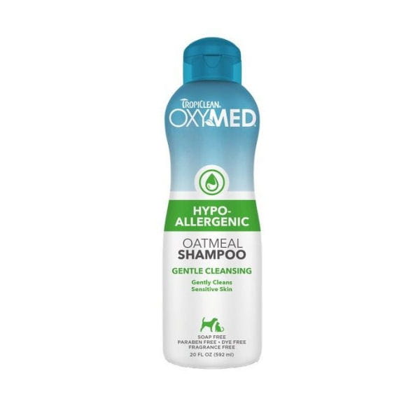 TROPICLEAN OXYMED HYPO-ALLERGENIC  OATMEAL SHAMPOO Szampon hypoalergiczny owsiankowy dla psów i kotów - 592 ml.jpg
