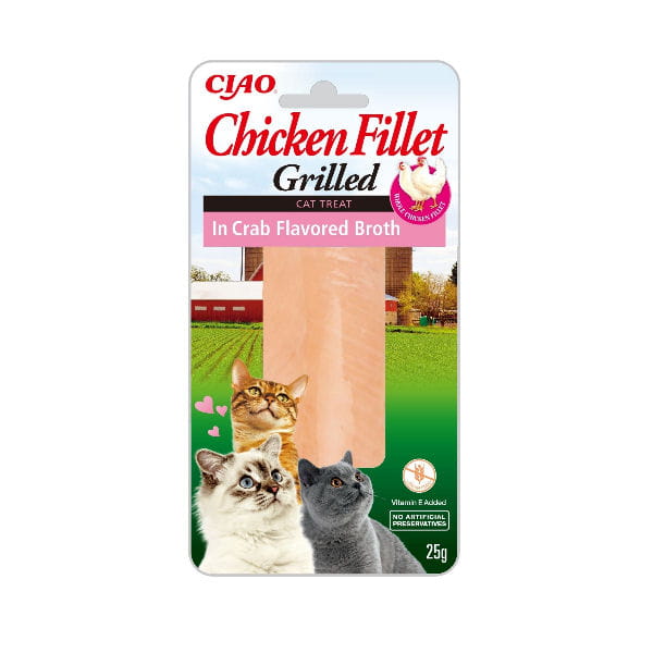 CIAO Grillowany filet z kurczaka w bulionie krabowym dla kota - 25 g.jpg
