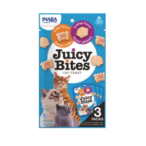 INABA JUICY BITES Przysmaki wilgotne z krabów i przegrzebków  dla kota - 33,9 g.jpg