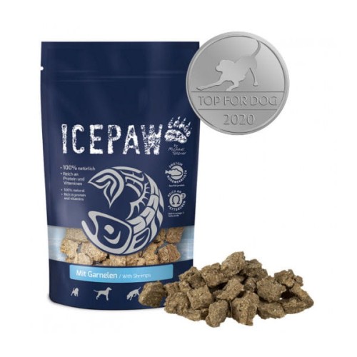 ICEPAW GARNELEN Przysmaki z filetów z białych ryb i krewetek dla psów - 150 g - nagroda.jpg