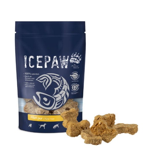 ICEPAW FILLET PURE Przysmaki z filetów z białych ryb dla psów - 150 g.jpg