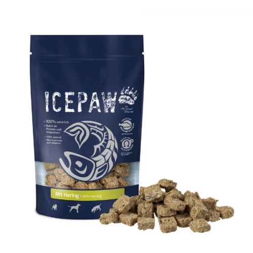ICEPAW HERING Przysmaki z filetów z białych ryb I śledzi dla psów - 150 g.jpg