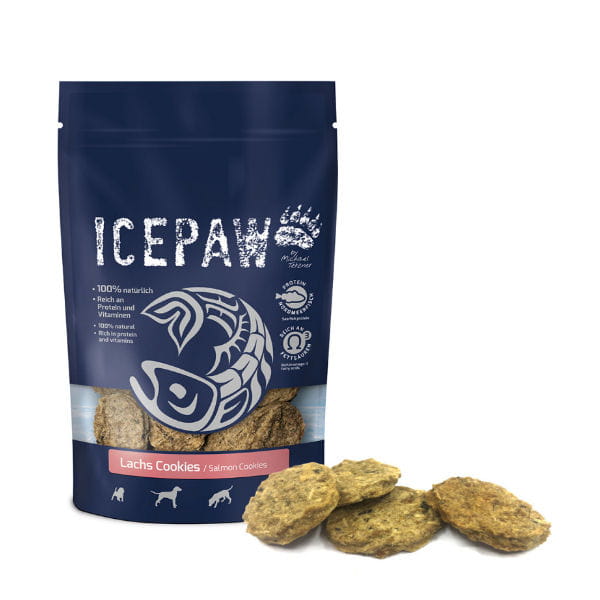 ICEPAW LACHS COOKIES Ciasteczka z łososia i białych ryb dla psów - 100 g.jpg