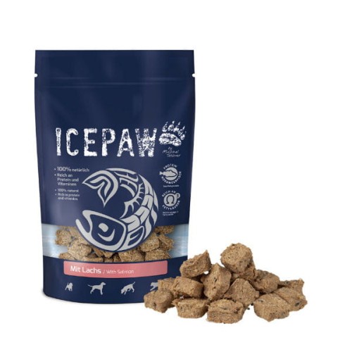 ICEPAW LACHS Przysmaki z białych ryb i łososia dla psów - 150 g.jpg