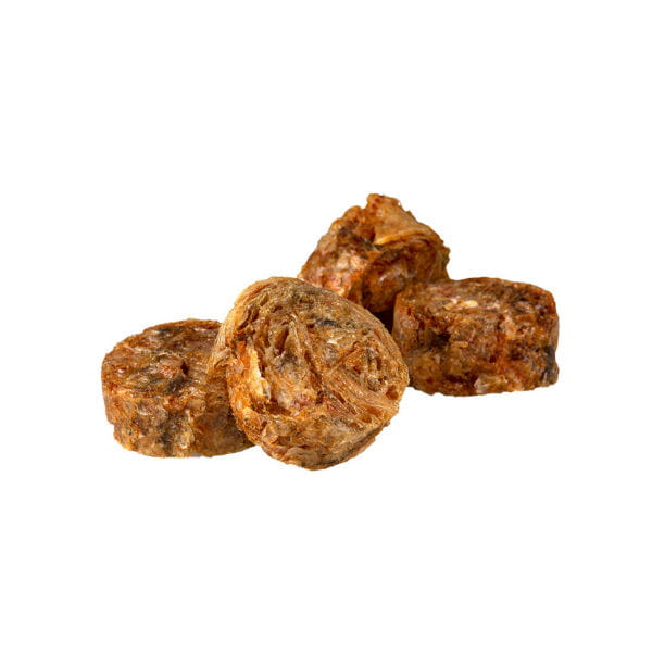 ICEPAW Rotbarschhaut Przysmaki z suszonej skóry karmazyna dla psów - detal.jpg
