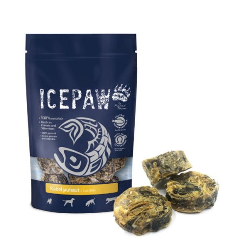 ICEPAW KABELJAUHAUT Przysmaki ze skóry dorsza dla psów - 100 g.jpg