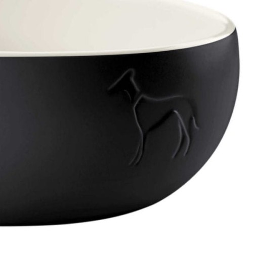 HUNTER Miska ceramiczna LUND dla psa - kolor  czarny - detal.jpg