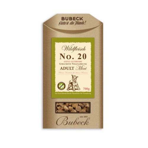 BUBECK Karma no. 20 z dziczyzną dla psów małych ras - 700 g.jpg