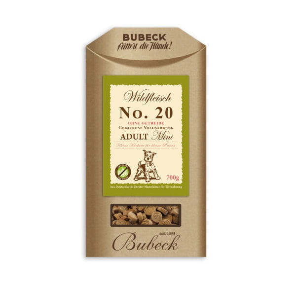 BUBECK Karma no. 20 z dziczyzną dla psów małych ras - 700 g.jpg