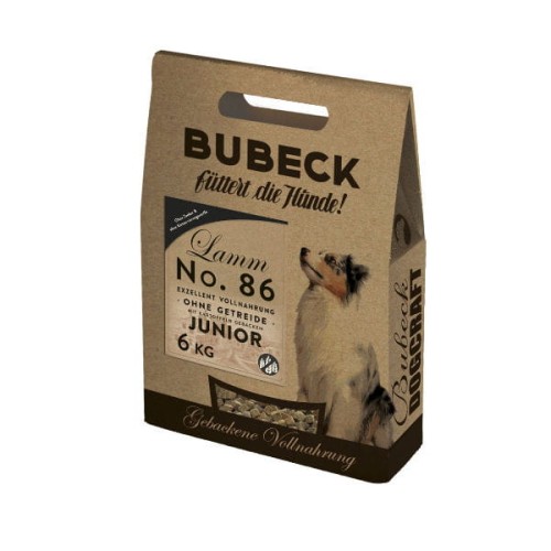 BUBECK Karma no. 86 JUNIOR z jagnięciną, ziemniakami i drożdżami piwnymi dla szczeniąt - 6 kg.jpg